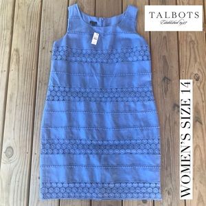NWT Talbots Linen Sheath Dress